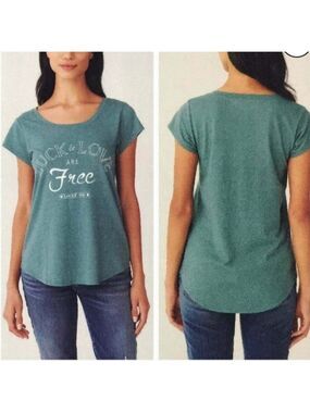 Lucky Brand Graphic Tee - Luck & Love Are Free.